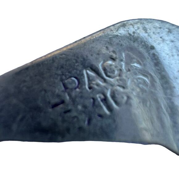 Vintage Silver Plated Heart Earrings Abalone Shell Alpaca Mexico - Picture 3 of 3